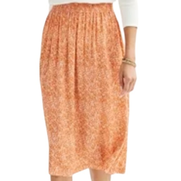 Croft and Barrow petite elastic waist midi skirt PS - Picture 1 of 6